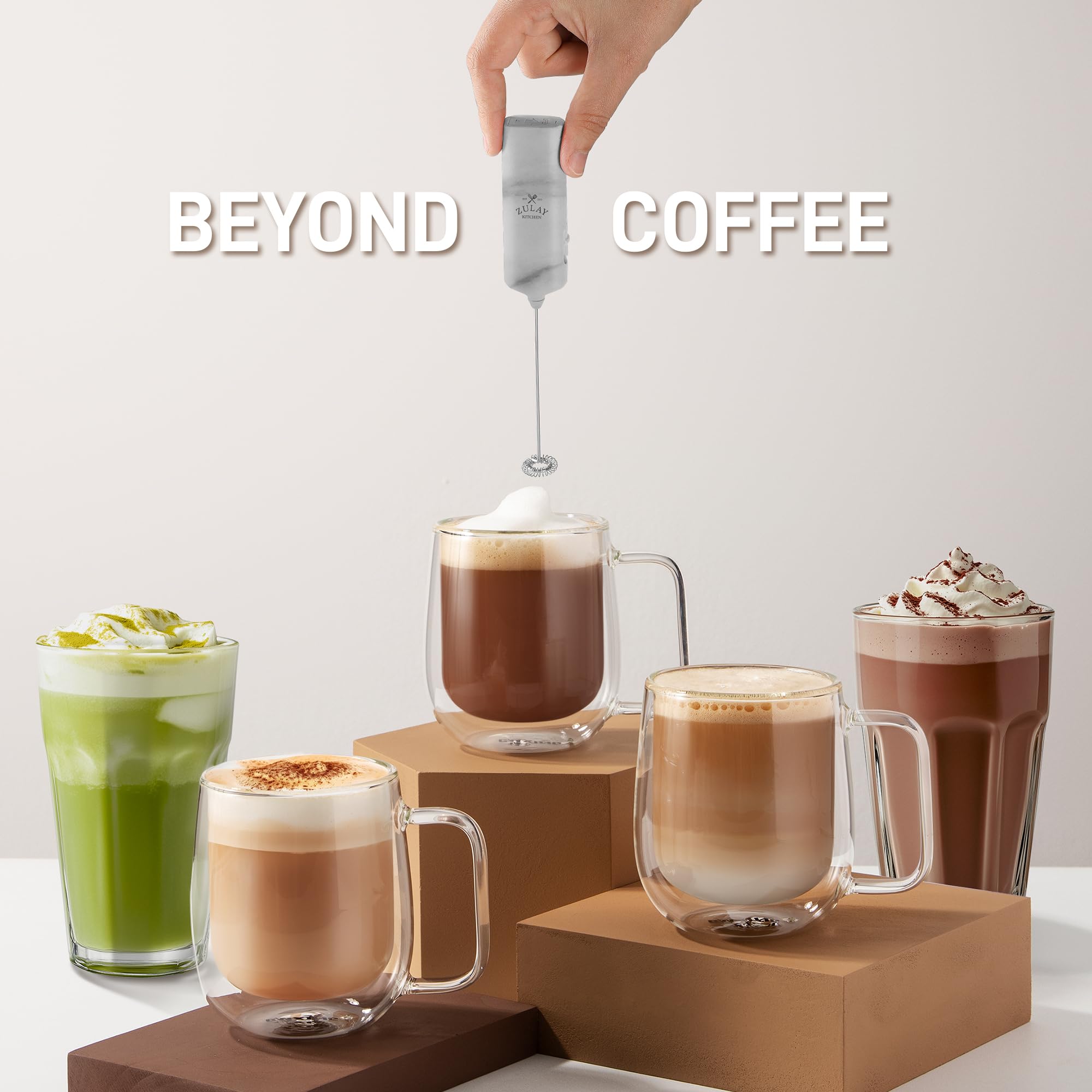 Amazon.com: Mini & Mighty Milk Frother Wand – Powerful Handheld